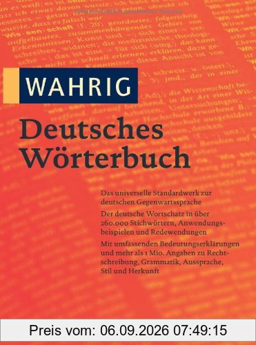 Wahrig Deutsches Wörterbuch : mit einem Lexikon der Sprachlehre
