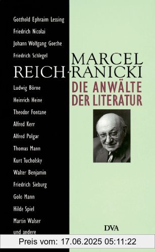 Binding : Gebundene Ausgabe, Label : Deutsche Verlags-Anstalt, Publisher : Deutsche Verlags-Anstalt, medium : Gebundene Ausgabe, numberOfPages : 360, publicationDate : 1994-01-01, authors : Marcel Reich-Ranicki, languages : german, ISBN : 3421065640