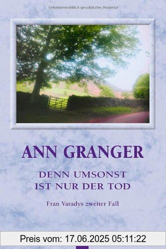 Binding : Taschenbuch, Edition : DE, Label : Bastei Lübbe (BLT), Publisher : Bastei Lübbe (BLT), medium : Taschenbuch, numberOfPages : 381, publicationDate : 2003-12-16, authors : Ann Granger, translators : Axel Merz, languages : german, ISBN : 340492147X