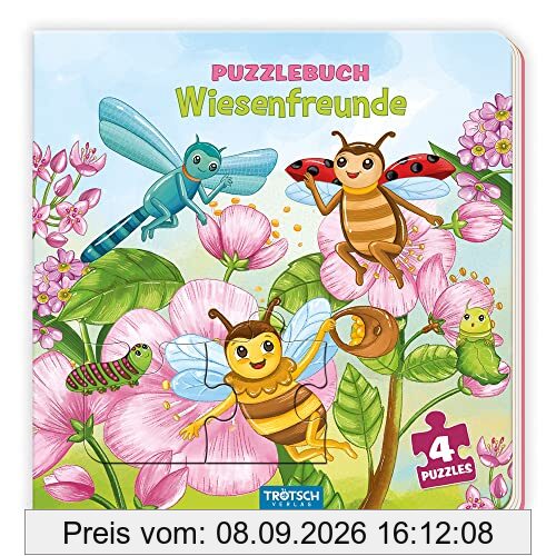 Trötsch Pappenbuch Puzzlebuch Wiesenfreunde: Beschäftigungsbuch Entdeckerbuch Puzzlebuch