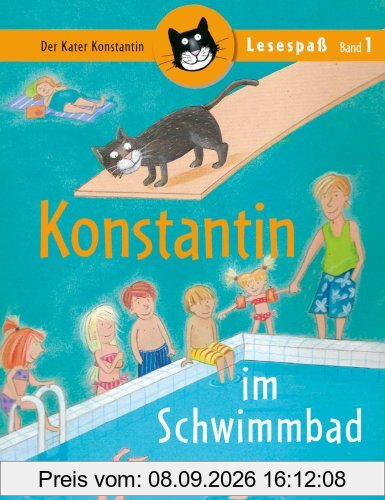 Konstantin im Schwimmbad: Kater Konstantin im Schwimmbad