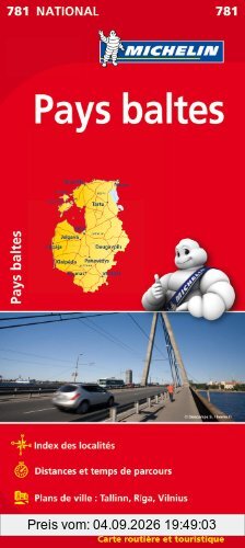 Carte Pays Baltes Michelin