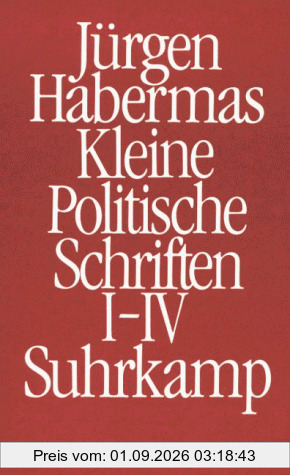Kleine politische Schriften I/ IV (Kt)