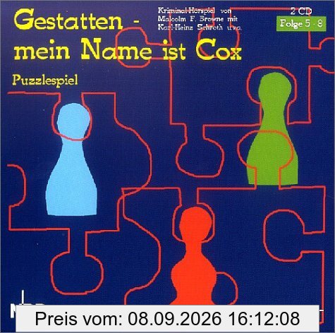 Gestatten mein Name ist Cox. Puzzlespiel. 2 CDs. . Folge 5 - 8. Kriminal-Hörspiel