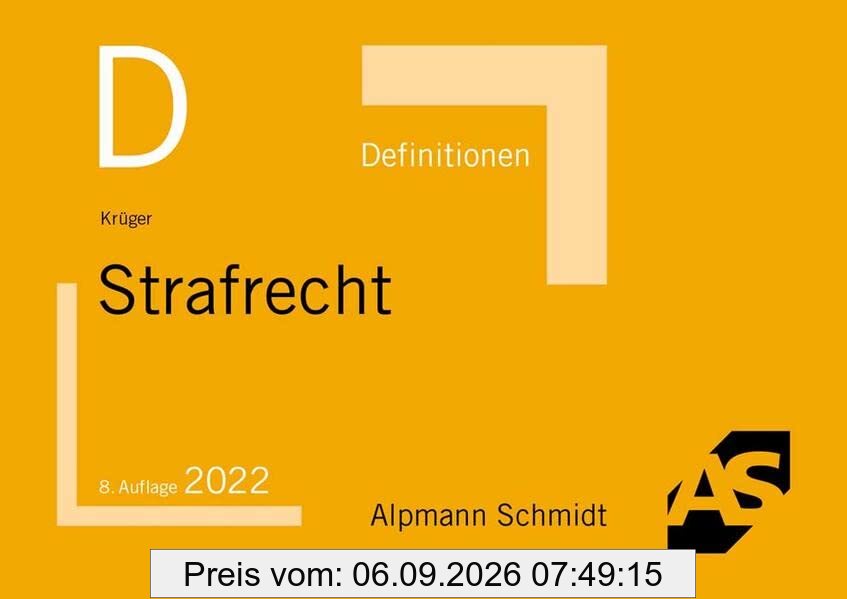 Definitionen Strafrecht
