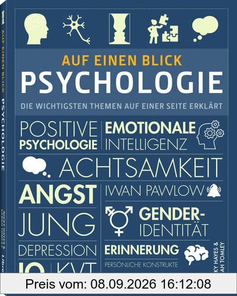 Auf einen Blick: Psychologie: Die wichtigsten Themen auf einer Seite erklärt
