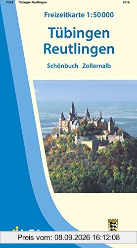 Tübingen Reutlingen: Schönbuch Zollernalb 1:50 000