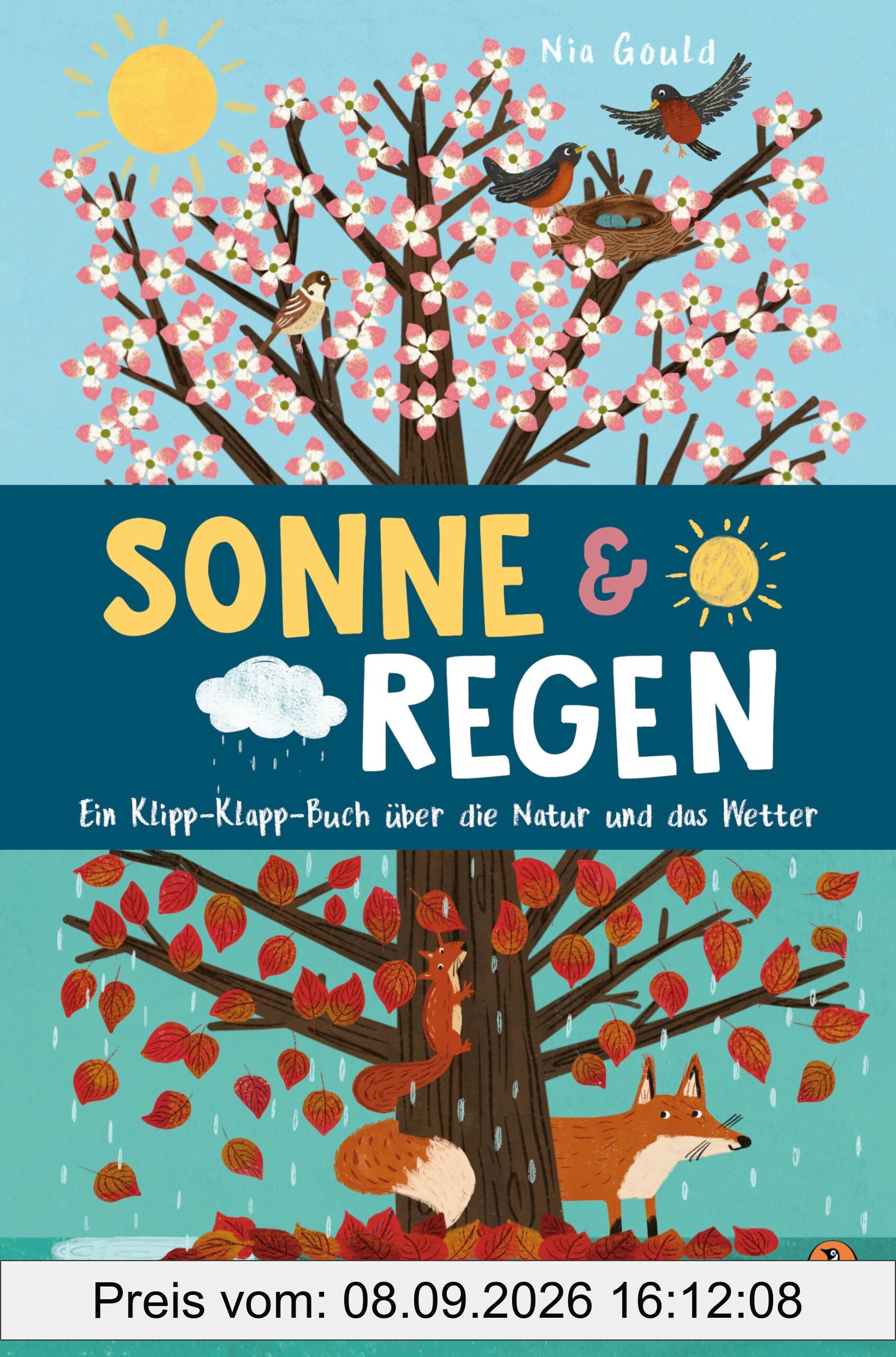 Sonne & Regen - Ein Klipp-Klapp-Buch über die Natur und das Wetter: Pappbilderbuch ab 2 ½ Jahren mit Klipp-Klapp-Seiten