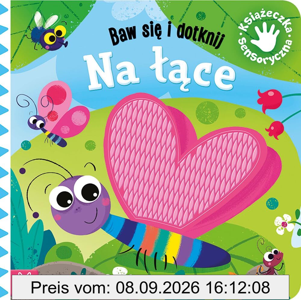 Baw się i dotknij Na łące Książeczka sensoryczna