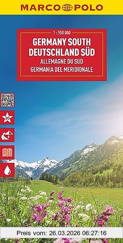 unbekannt Marco Polo Reisekarte Deutschland Süd 1, 550.000