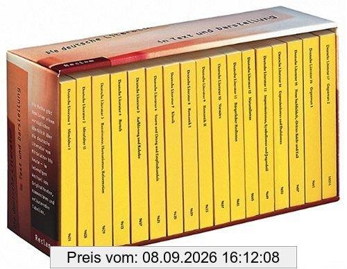 Die deutsche Literatur. Ein Abriss in Text und Darstellung: Die deutsche Literatur in Text und Darstellung, 17 Bände