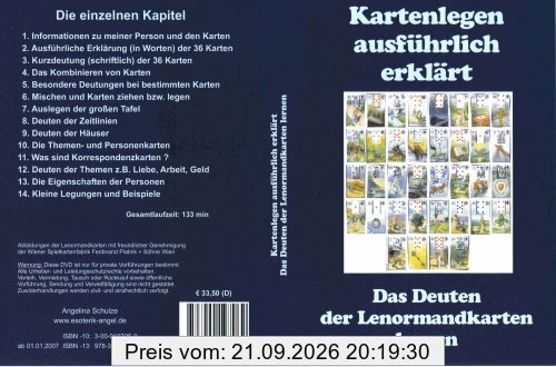 Kartenlegen ausführlich erklärt. DVD-Video Das Deuten der Le