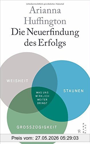 Arianna Huffington Die Neuerfindung Des Erfolgs, Weisheit, Staunen, Großzügigkeit - Was Uns Wirklich Weiter Bringt