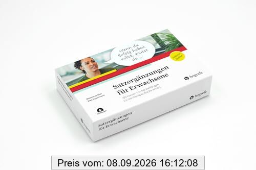 Satzergänzungen für Erwachsene: 180 Karten mit Satzanfängen für die therapeutische Arbeit