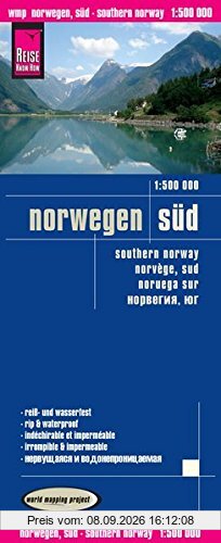 Reise Know-How Landkarte Norwegen Süd (1:500.000): world mapping project