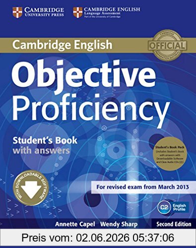 Annette Capel Objective Proficiency Student's Book Pack (student's Book With Answers With Downloadable Software And Class Audio CDs (2))