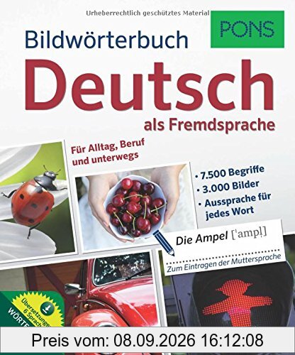 PONS Bildwörterbuch Deutsch als Fremdsprache: Für Alltag, Beruf und unterwegs. Mit Download