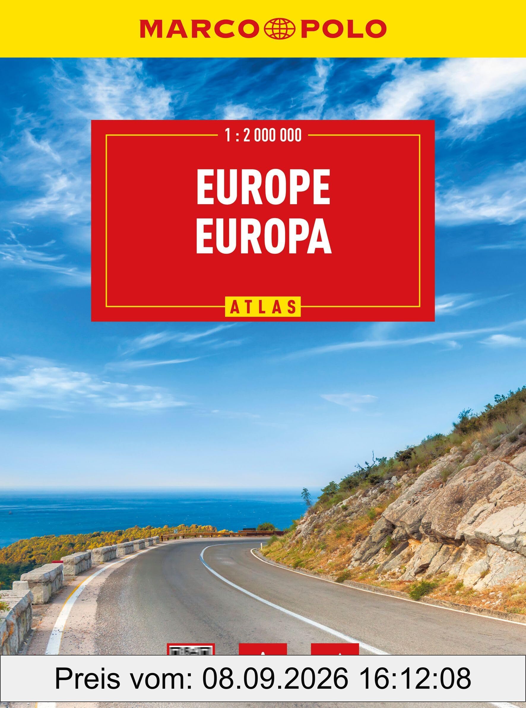 MARCO POLO Reiseatlas Europa 1:2 Mio.: wegenatlas schaal 1:2.000.000
