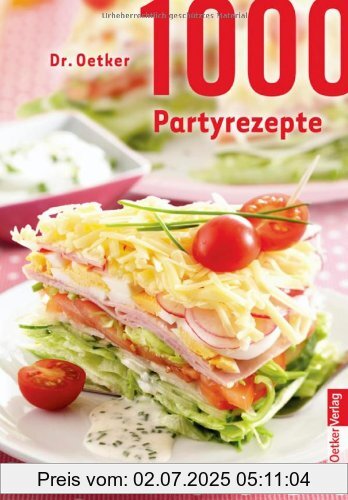 Die Buchhandlung in Oelde hat das Buch 1000 Partyrezepte
