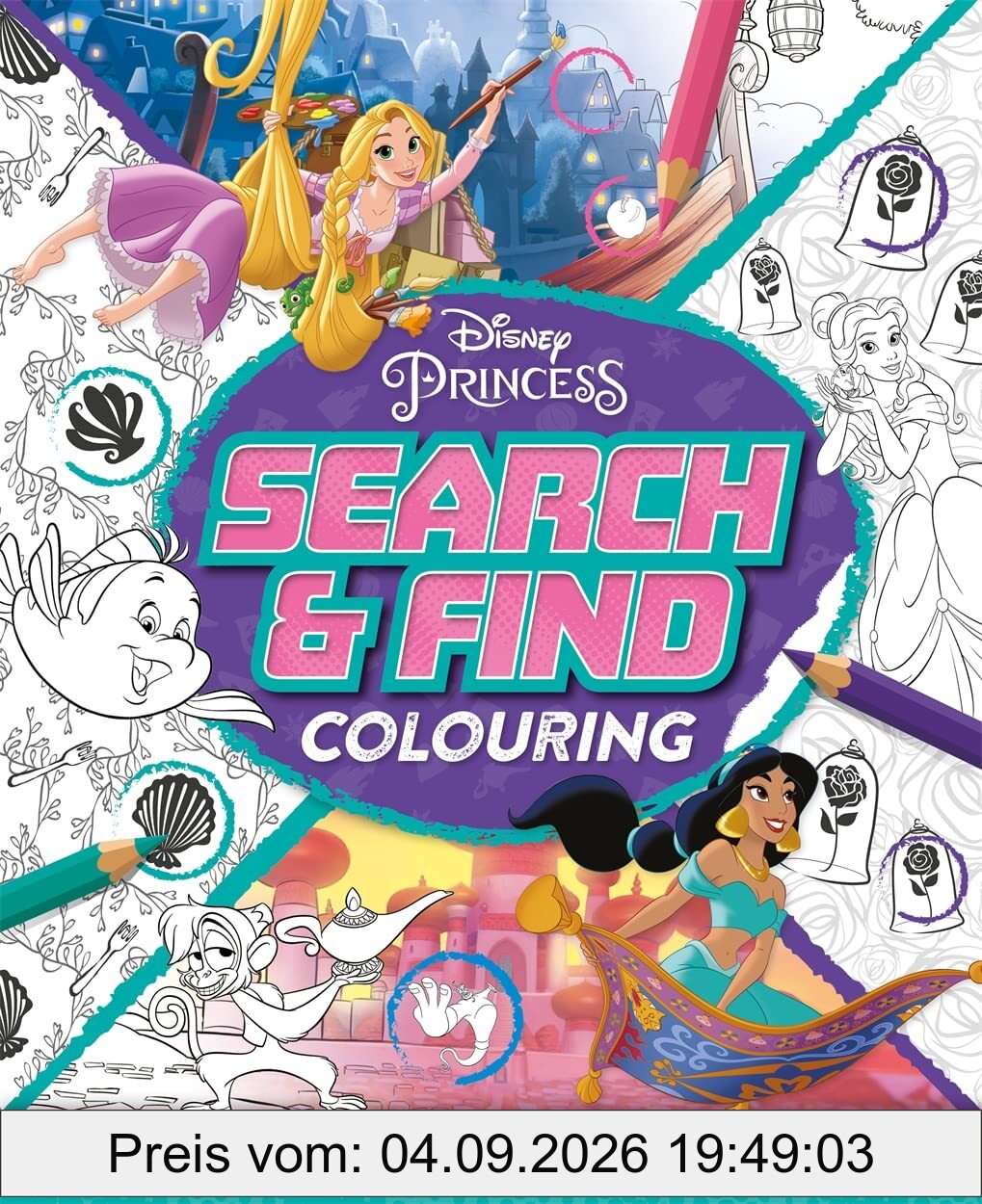 Disney Princess: Search & Find Colouring