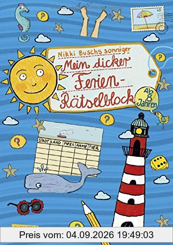Mein dicker Ferien-Rätselblock: Band 6