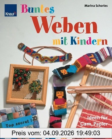 Buntes Weben mit Kindern