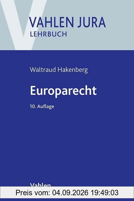 Europarecht (Vahlen Jura/Lehrbuch)