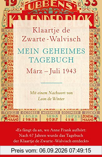 Mein geheimes Tagebuch: März - Juli 1943