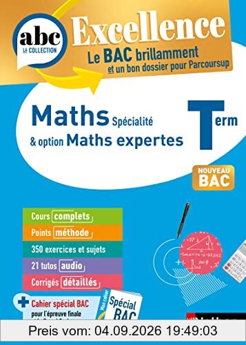 Maths spécialité & option maths expertes, terminale : nouveau bac