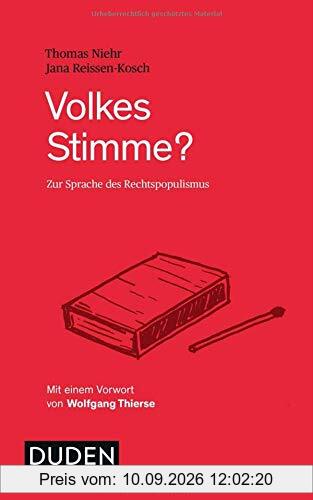 Volkes Stimme?: Zur Sprache des Rechtspopulismus