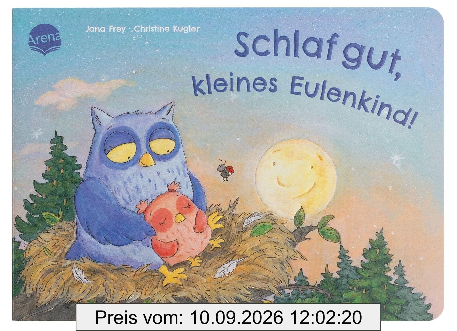 Schlaf gut, kleines Eulenkind!: Ein Pappbilderbuch im handlichen Format mit zauberhafter Gutenachtgeschichte zum Anschauen und Vorlesen für Kinder ab 2 Jahren