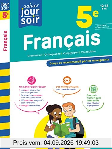 Français 5e, 12-13 ans : conforme au programme