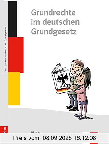 Grundrechte im deutschen Grundgesetz: Plakat mit Arbeitsmaterial Klasse 5-10