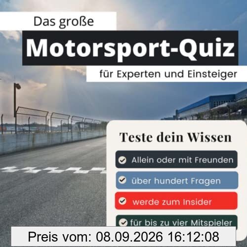 Das große Motorsport-Quiz für Experten und Einsteiger: Teste dein Wissen. Die besten Fragen über die Formel 1. Das perfekte Geschenk zum Geburtstag und zu Weihnachten