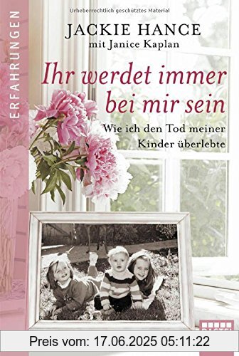 Binding : Taschenbuch, Edition : Aufl. 2015, Label : Bastei Lübbe (Bastei Lübbe Taschenbuch), Publisher : Bastei Lübbe (Bastei Lübbe Taschenbuch), medium : Taschenbuch, numberOfPages : 384, publicationDate : 2015-02-12, releaseDate : 2015-02-12, authors : Jackie Hance, Janice Kaplan, translators : Veronika Dünninger, languages : german, ISBN : 3404608097