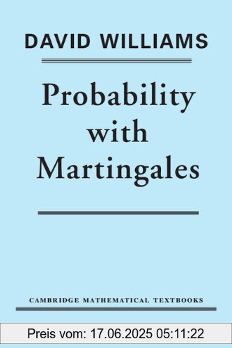 Binding : Taschenbuch, Label : Cambridge University Press, Publisher : Cambridge University Press, NumberOfItems : 1, medium : Taschenbuch, numberOfPages : 272, publicationDate : 1991-02-14, authors : David Williams, languages : english, ISBN : 0521406056