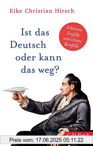 Binding : Taschenbuch, Edition : 1, Label : C.H.Beck, Publisher : C.H.Beck, medium : Taschenbuch, numberOfPages : 156, publicationDate : 2019-09-19, releaseDate : 2019-09-19, authors : Hirsch, Eike Christian, ISBN : 3406742270