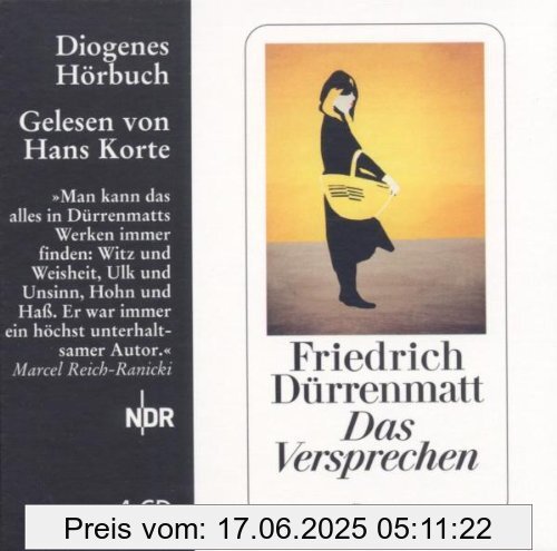 Binding : Audio CD, Edition : Ungekürzte Lesung., Label : Diogenes, Publisher : Diogenes, NumberOfDiscs : 4, NumberOfItems : 4, Format : Audiobook, medium : Audio CD, publicationDate : 2006-09-01, authors : Friedrich Dürrenmatt, narrators : Hans Korte, languages : german, ISBN : 3257800274