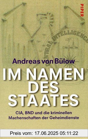 Binding : Gebundene Ausgabe, Edition : 1. Auflage, Label : Piper, Publisher : Piper, medium : Gebundene Ausgabe, numberOfPages : 624, publicationDate : 1998-01-01, authors : Bülow, Andreas Von, languages : german, ISBN : 3492040500