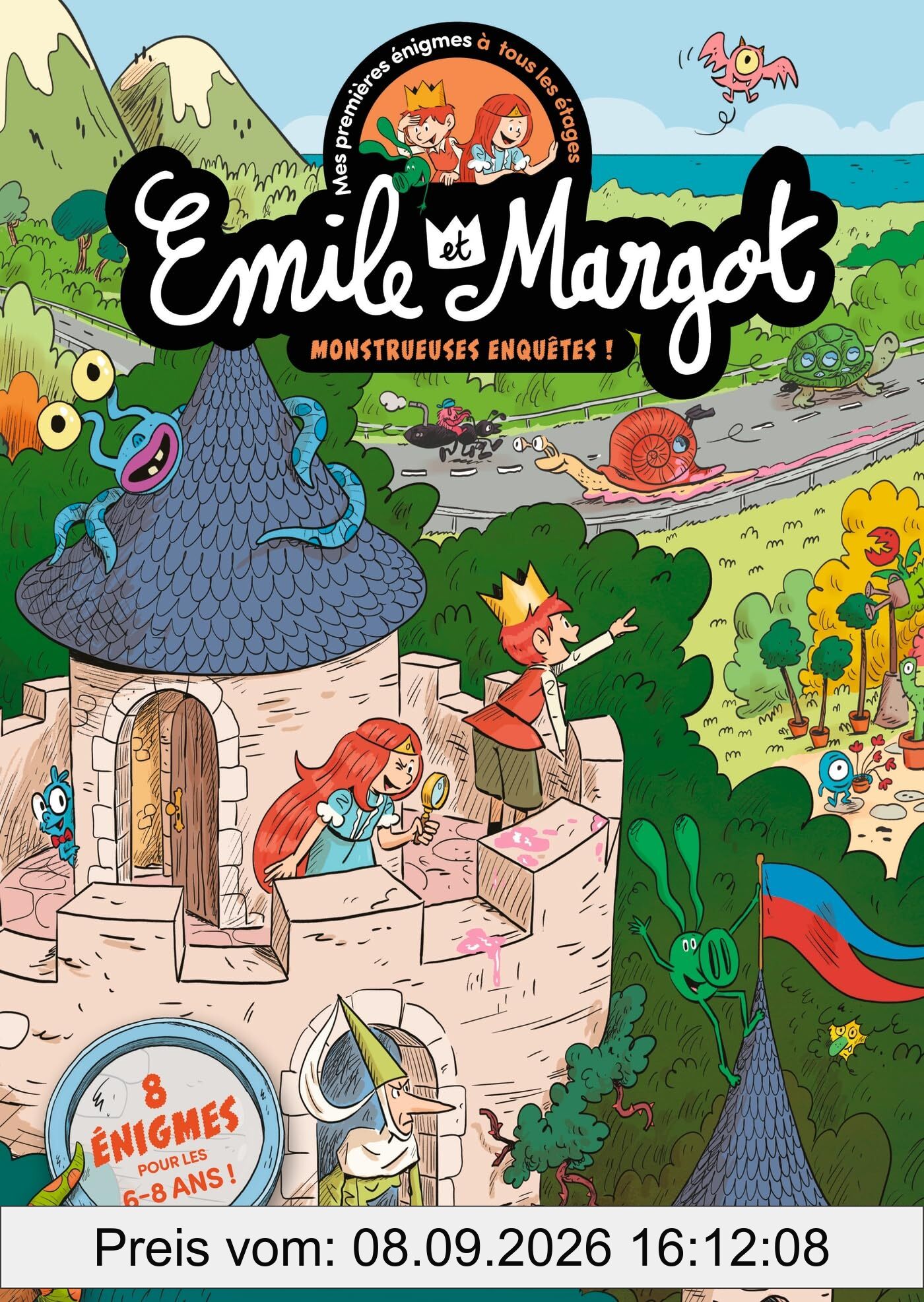 Mes premières énigmes à tous les étages : Emile et Margot. Vol. 1. Monstrueuses enquêtes ! : 8 énigmes pour les 6-8 ans !