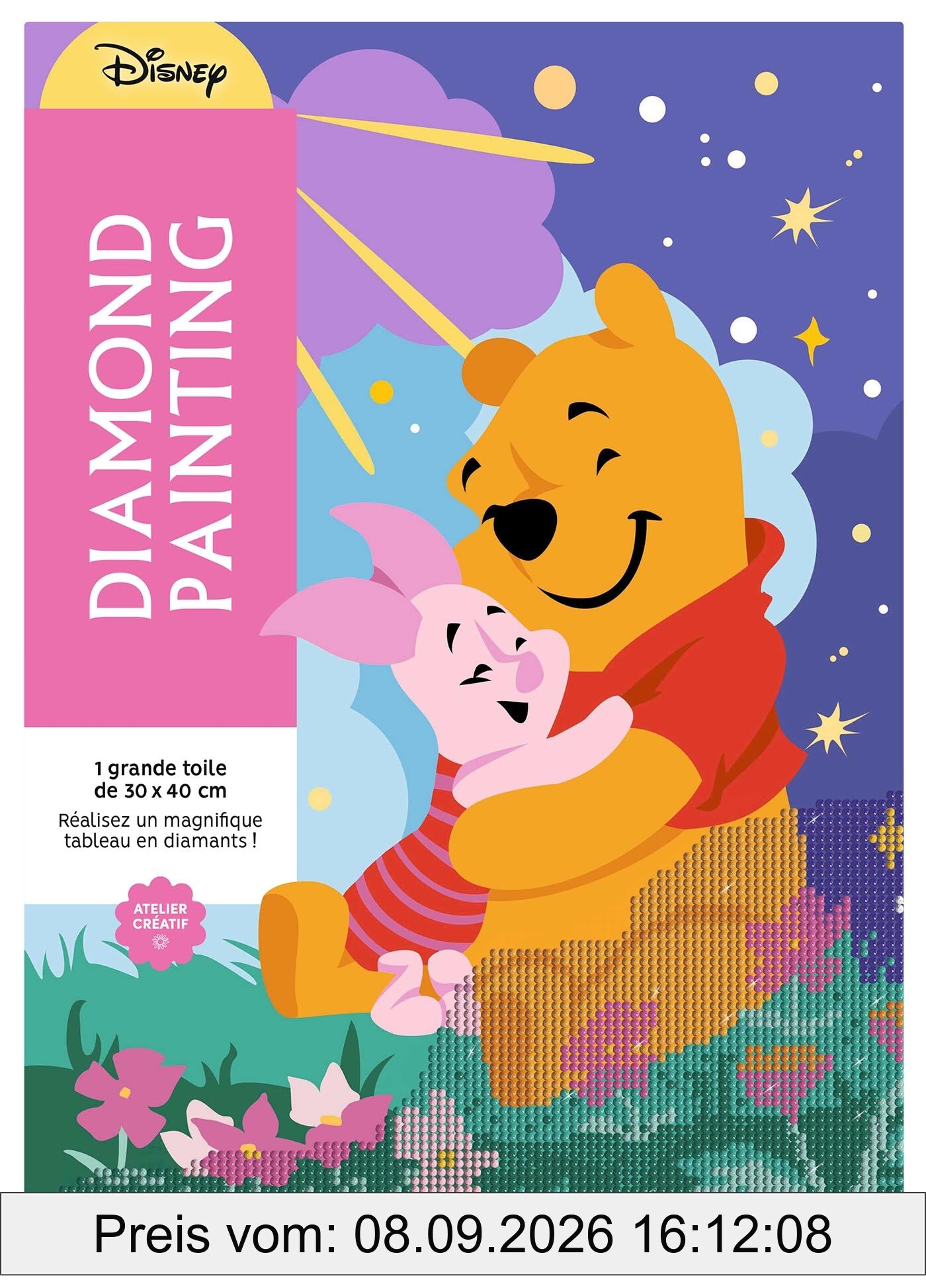 Diamond painting : Winnie l'ourson : réalisez un magnifique tableau en diamants !