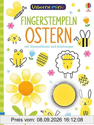 Usborne Minis: Fingerstempeln Ostern: mit Stempelkissen und Anleitungen