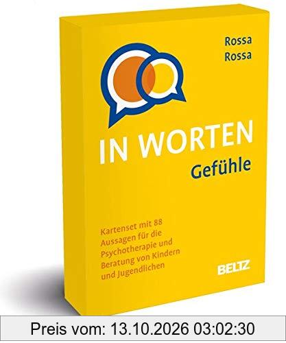 Gefühle in Worten: Kartenset mit 99 Aussagen für die Psychotherapie und Beratung von Kindern und Jugendlichen. Mit 8-seitigem Booklet im …