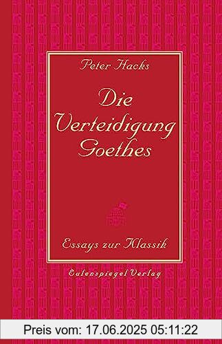 Binding : Gebundene Ausgabe, Edition : 1, Label : Eulenspiegel Verlag, Publisher : Eulenspiegel Verlag, medium : Gebundene Ausgabe, numberOfPages : 272, publicationDate : 2023-10-16, authors : Peter Hacks, Marlon Grohn, ISBN : 3359030532