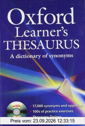 Oxford Learner's Thesaurus: A Dictionary of Synonyms. Wörterbuch (Diccionarios)