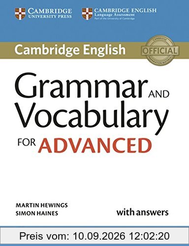 Grammar and Vocabulary for Advanced: Book with answers and audio download
