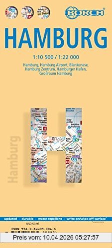 Borch GmbH Hamburg, 1, 10 500 / 1, 22 000. Einzelkarten, Hamburg 1, 22 000, Hamburg Zentrum 1, 10 500, Blankenese 1, 22 000, Hamburg Flughafen 1, 22 000,