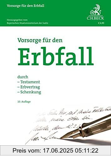 Binding : Taschenbuch, Edition : 10., Label : C.H.Beck, Publisher : C.H.Beck, medium : Taschenbuch, numberOfPages : 64, publicationDate : 2021-12-01, publishers : Bayerischen Staatsministerium der Justiz, ISBN : 3406777627