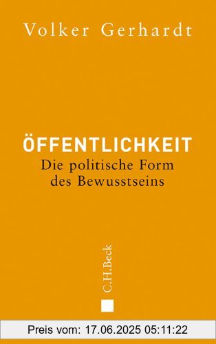 Binding : Gebundene Ausgabe, Edition : 1, Label : C.H.Beck, Publisher : C.H.Beck, medium : Gebundene Ausgabe, numberOfPages : 584, publicationDate : 2012-08-23, authors : Volker Gerhardt, languages : german, ISBN : 340663303X