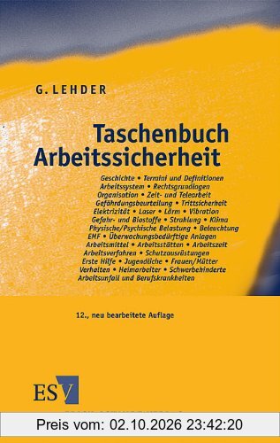 Taschenbuch Arbeitssicherheit